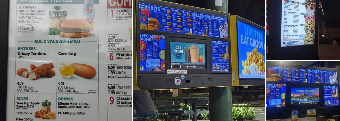 Sonic Drive-In Menu
