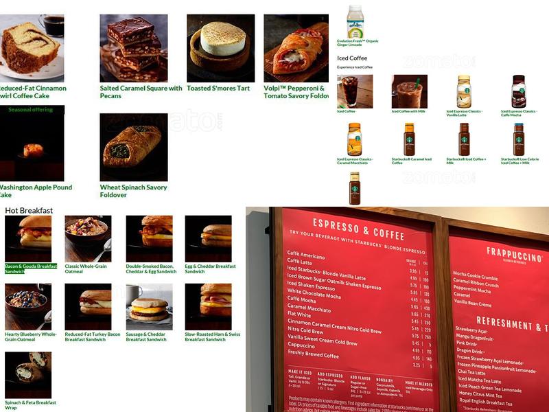 Starbucks Menu