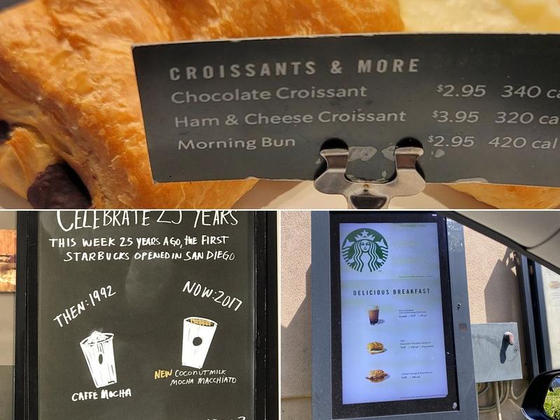 Starbucks Menu