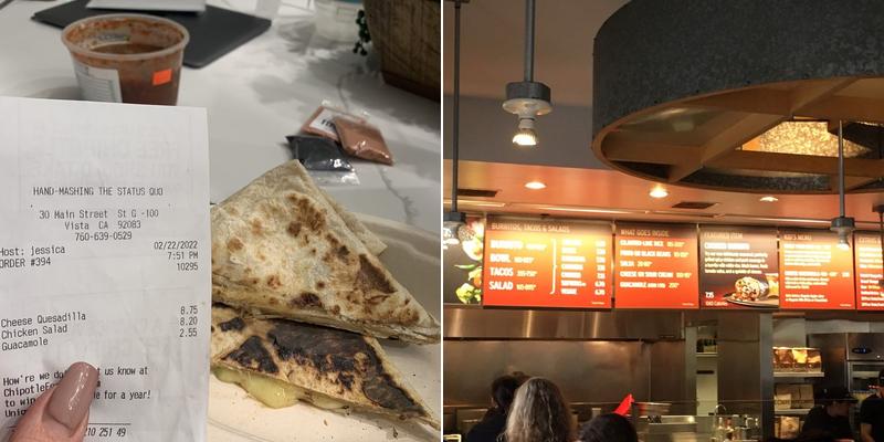 Chipotle Mexican Grill Menu