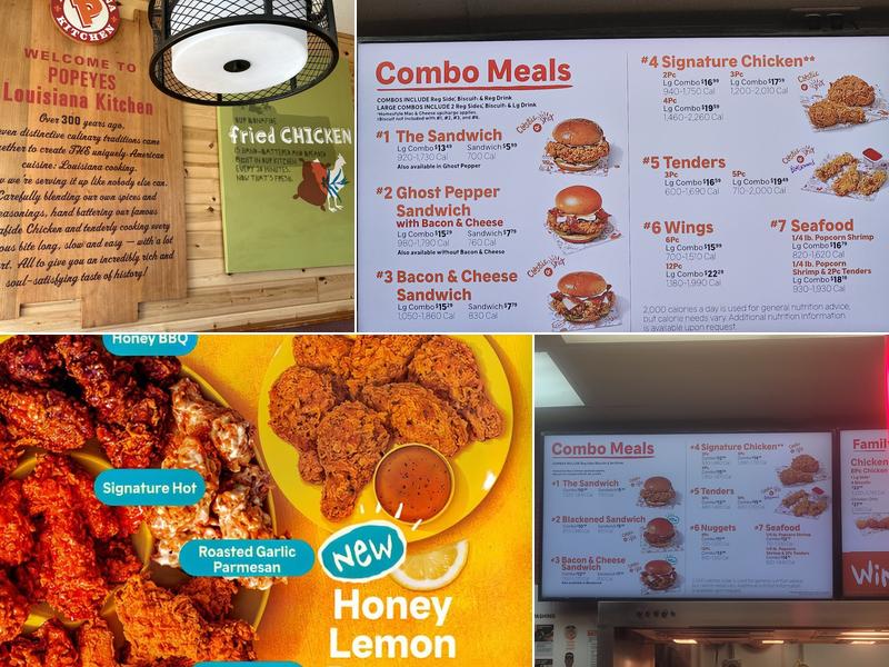 Popeyes Louisiana Kitchen Menu