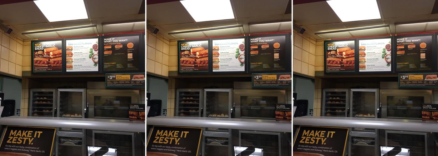 Subway Menu