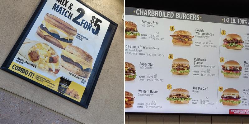 Carl’s Jr. Menu