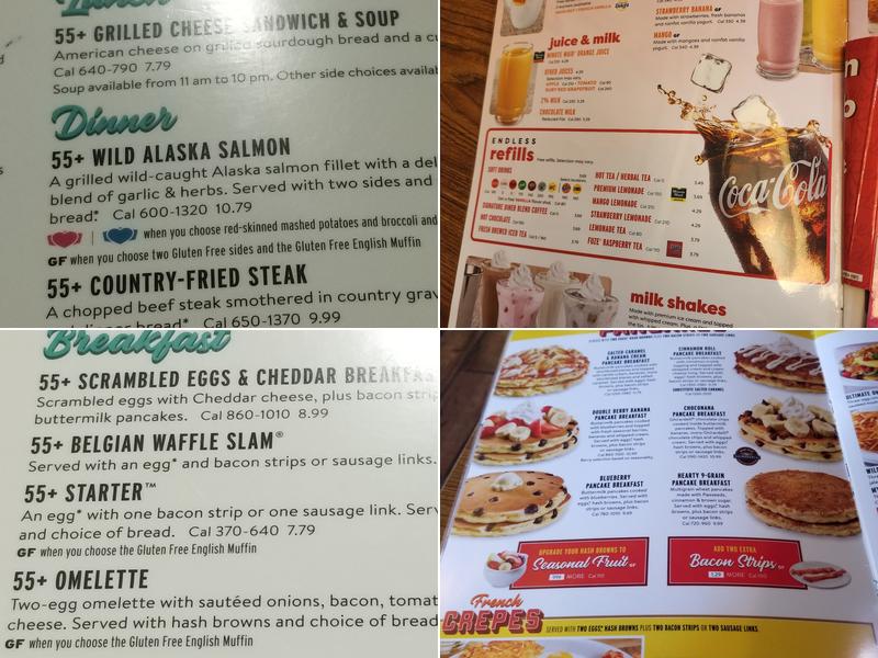 Denny's Restaurant Menu