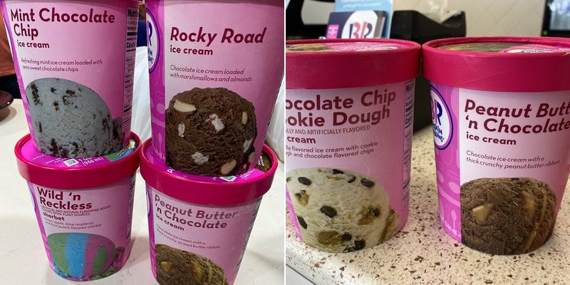 Baskin-Robbins Menu