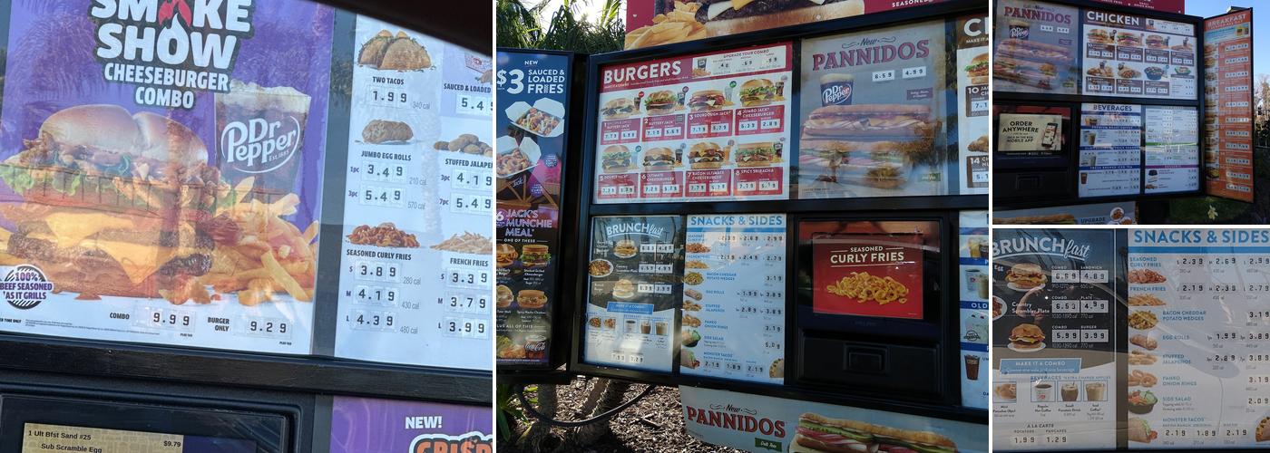 Jack In The Box Menu