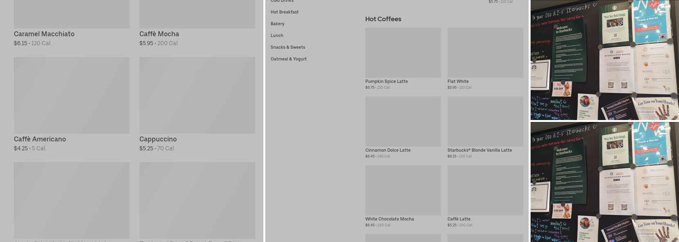 Starbucks Menu