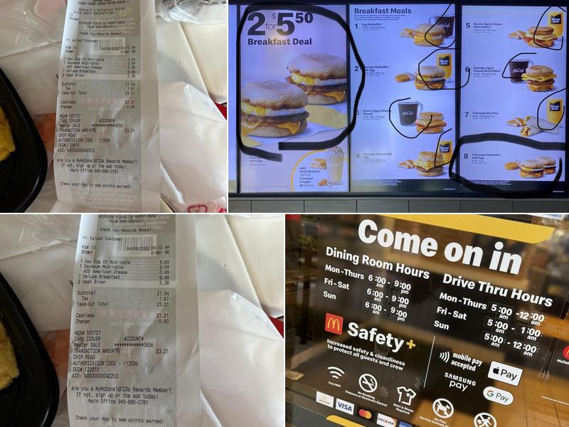 McDonald's Menu