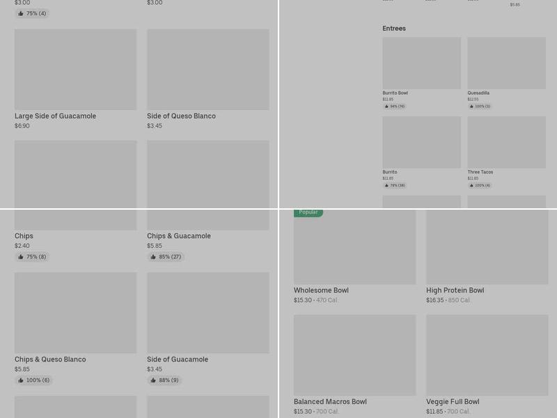 Chipotle Mexican Grill Menu