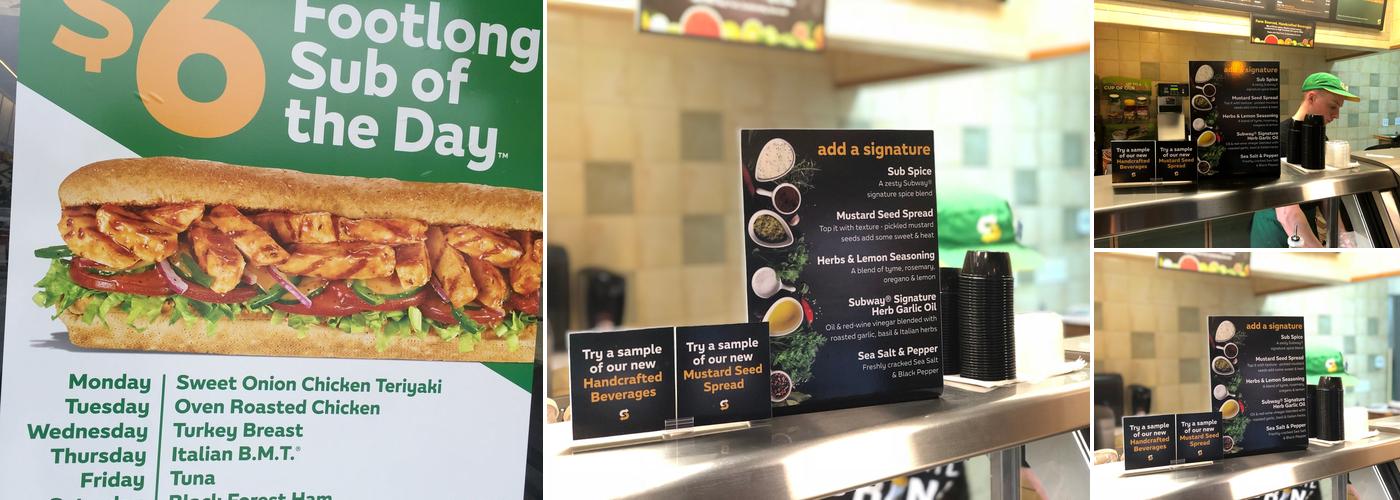 Subway Menu