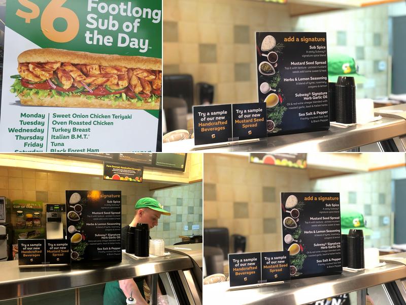 Subway Menu