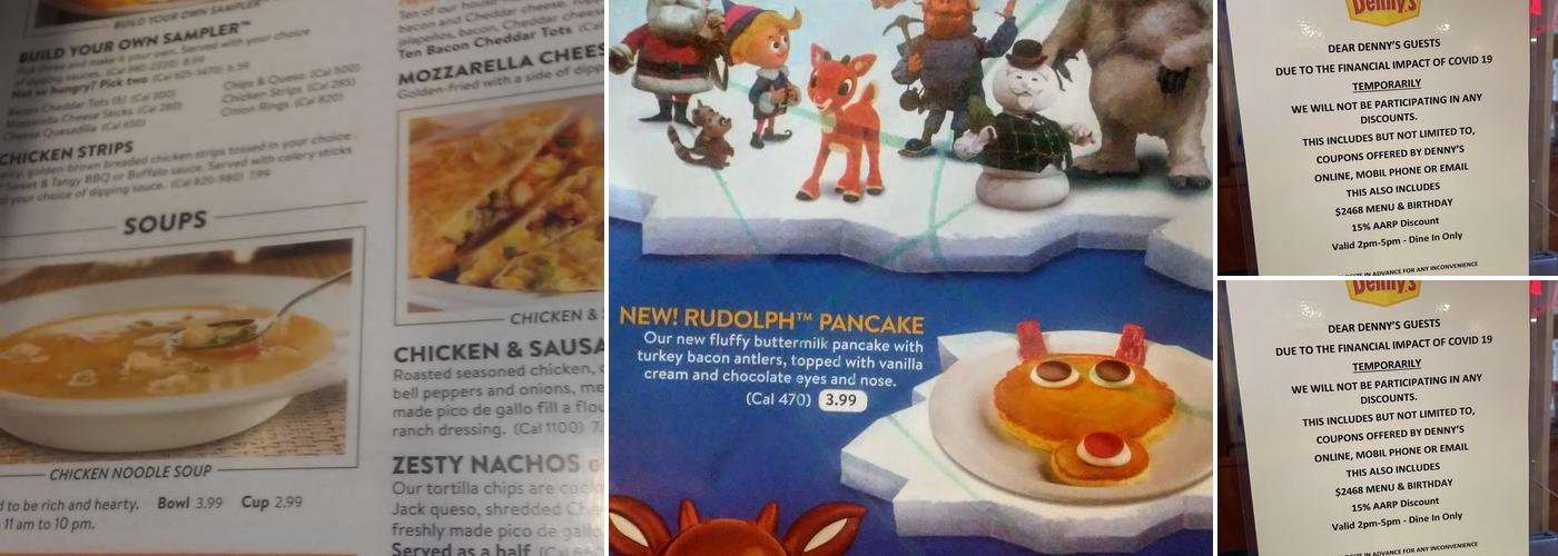 Denny's Restaurant Menu