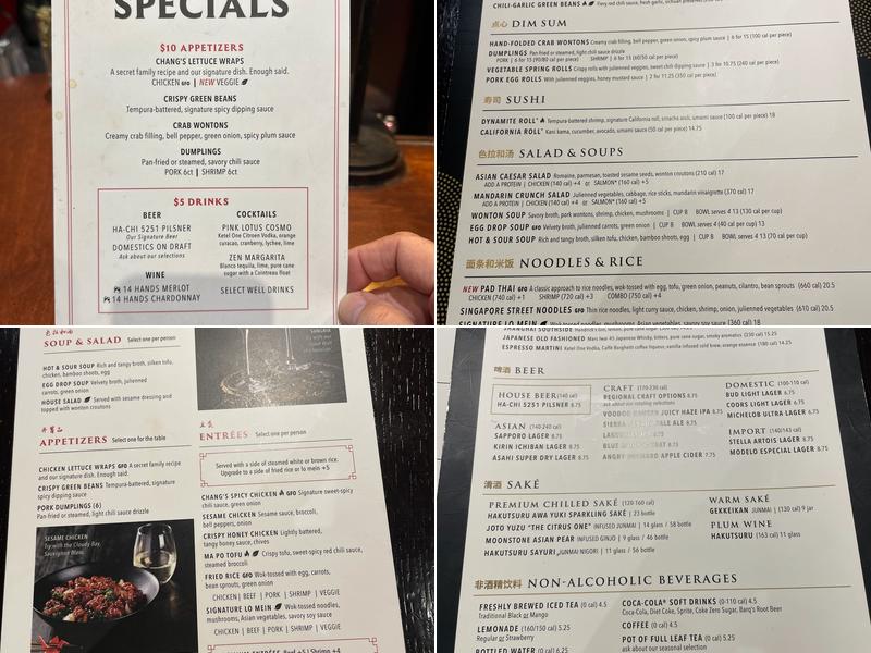 P.F. Chang's Menu