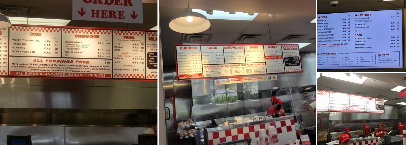 Five Guys Menu