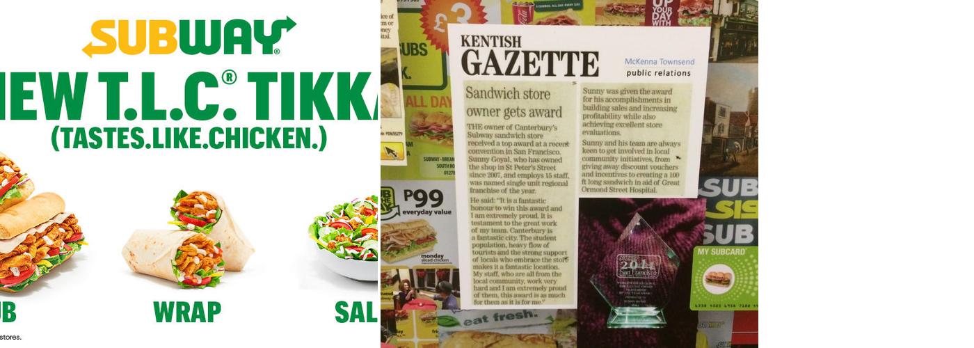 Subway Menu