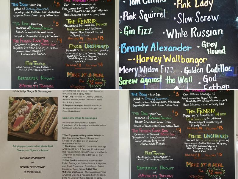 T-BACKS Full Liquor Bar and Package Menu