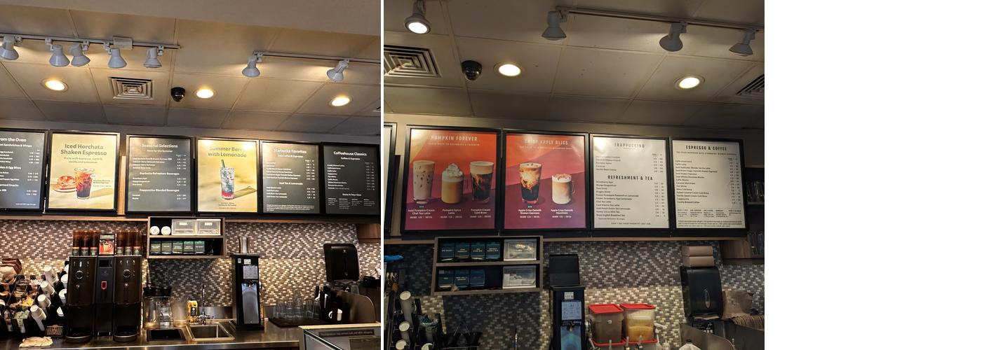Starbucks Menu