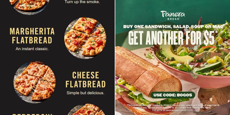 Panera Bread Menu