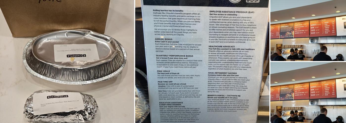 Chipotle Mexican Grill Menu