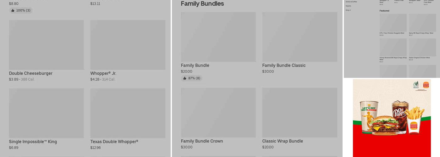 Burger King Menu