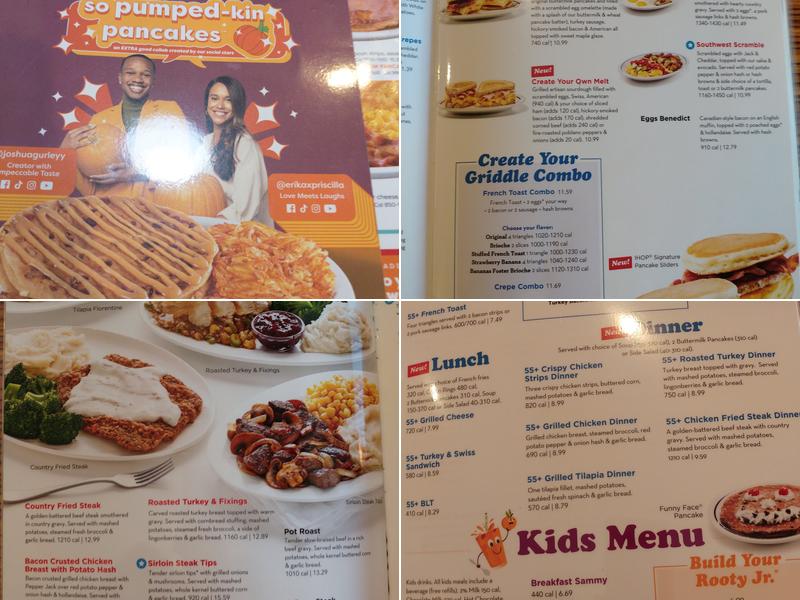 IHOP Menu