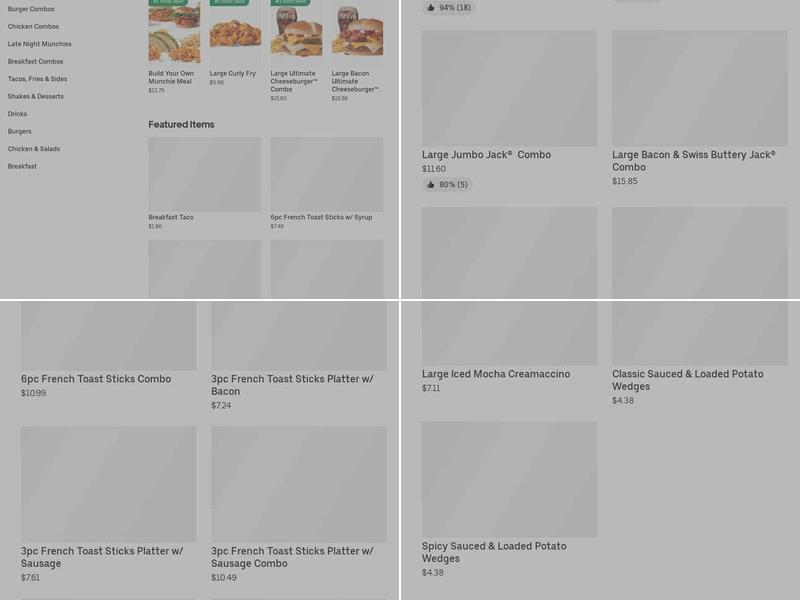 Jack In The Box Menu