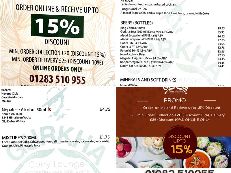 Gurkha Menu
