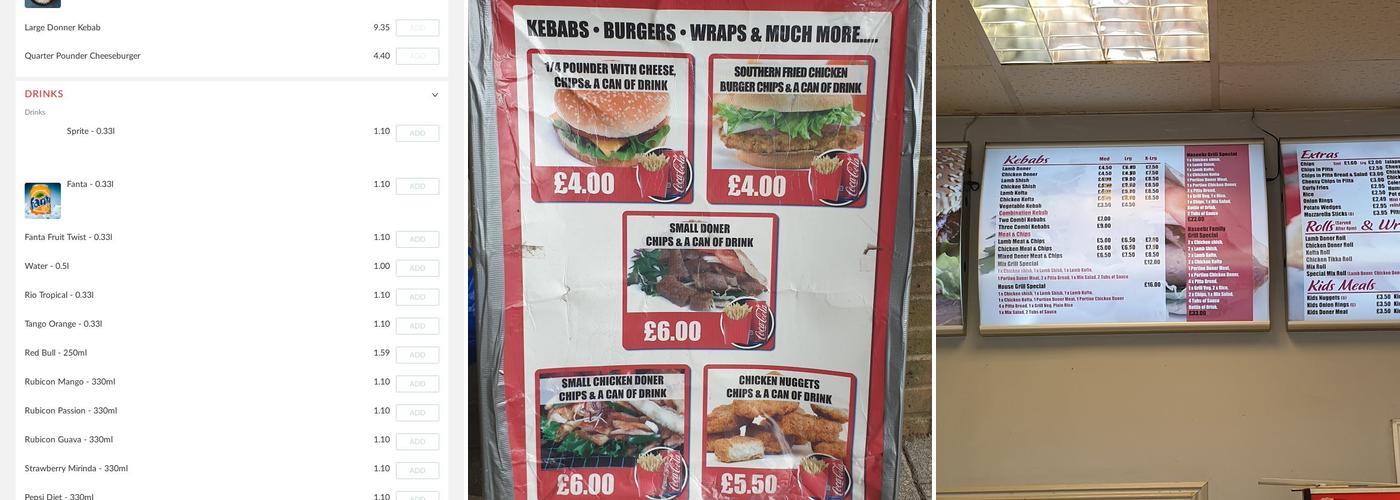 Al Naseeb Crawley Menu