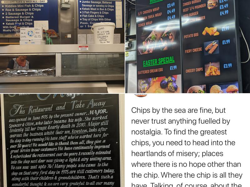 The Major Fish Restaurant Menu