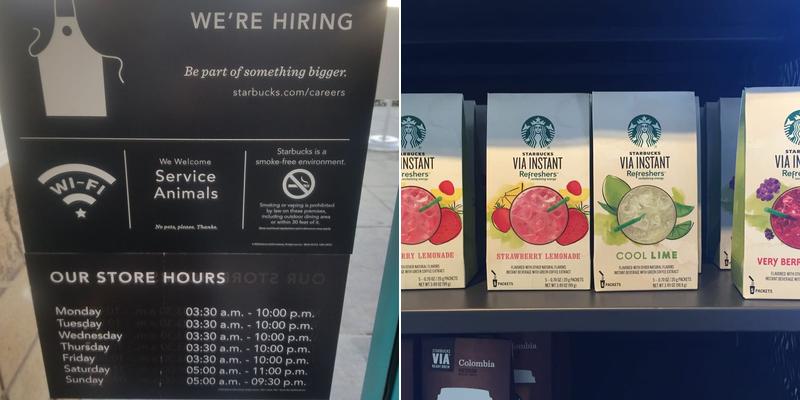 Starbucks Menu