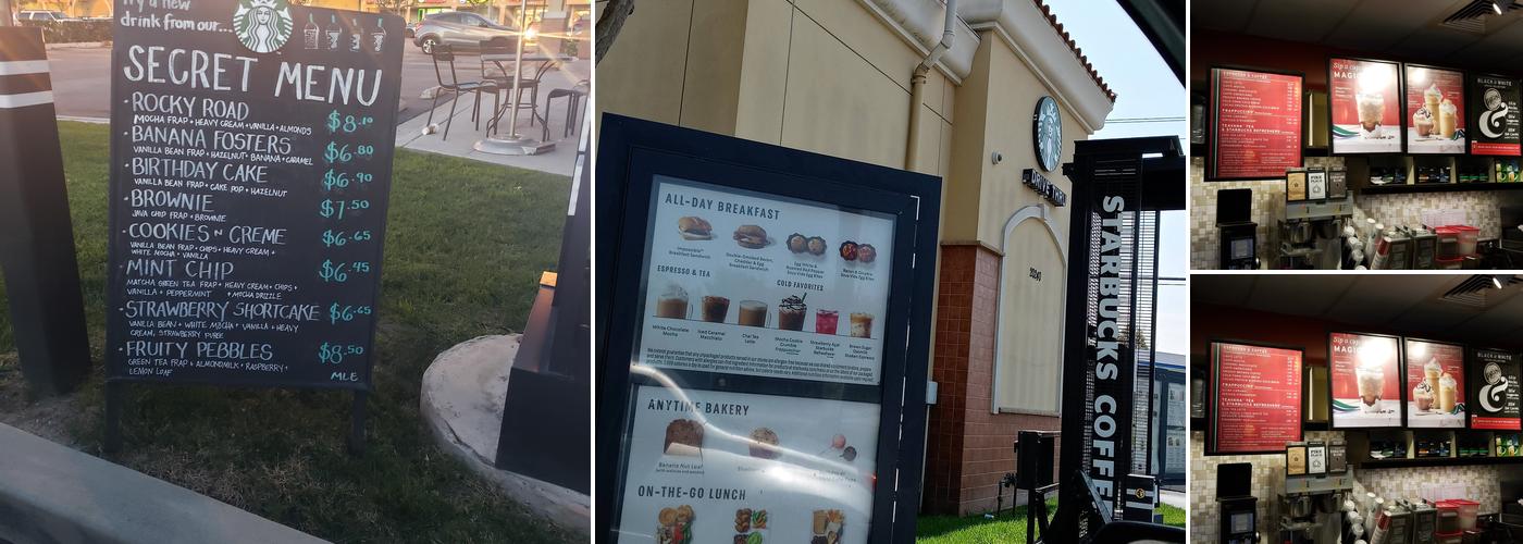 Starbucks Menu