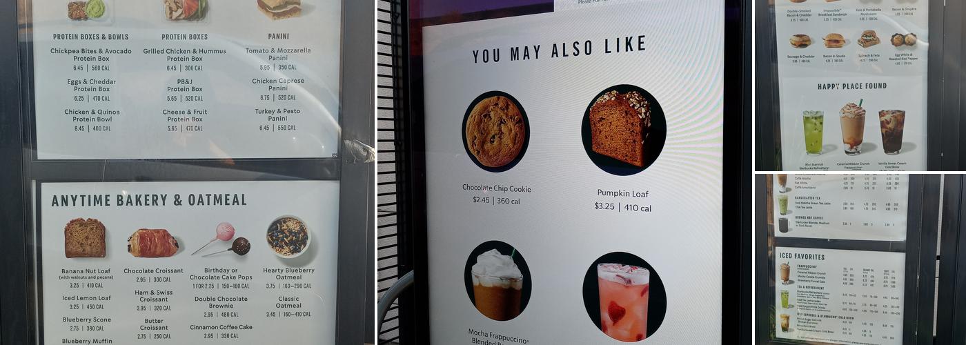 Starbucks Menu