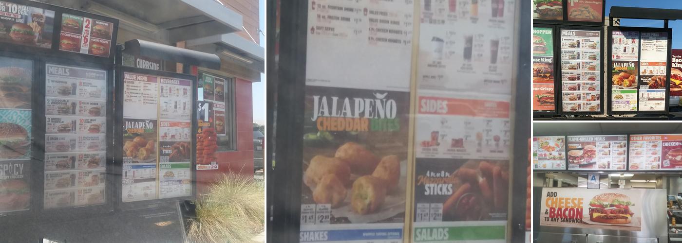 Burger King Menu