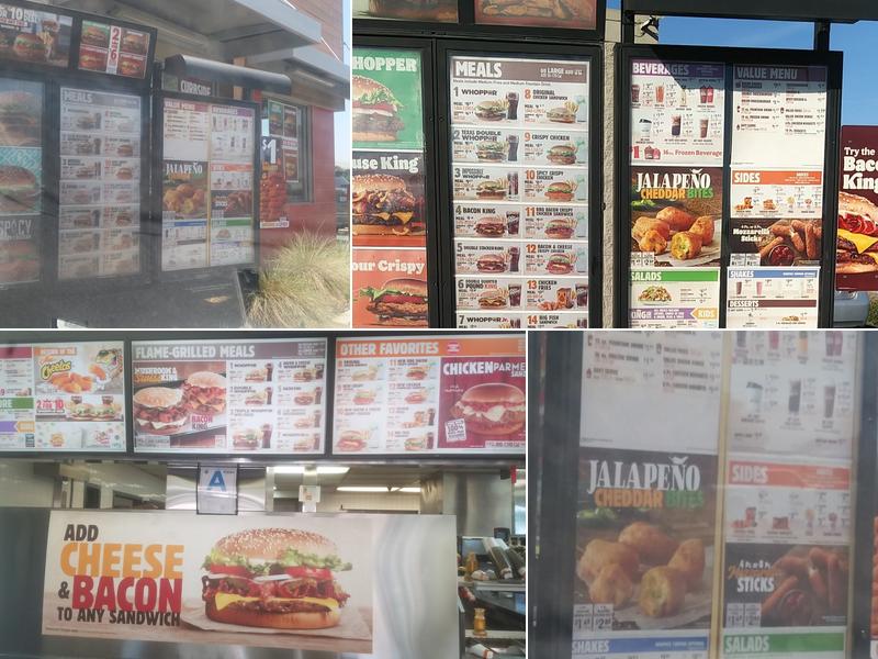 Burger King Menu