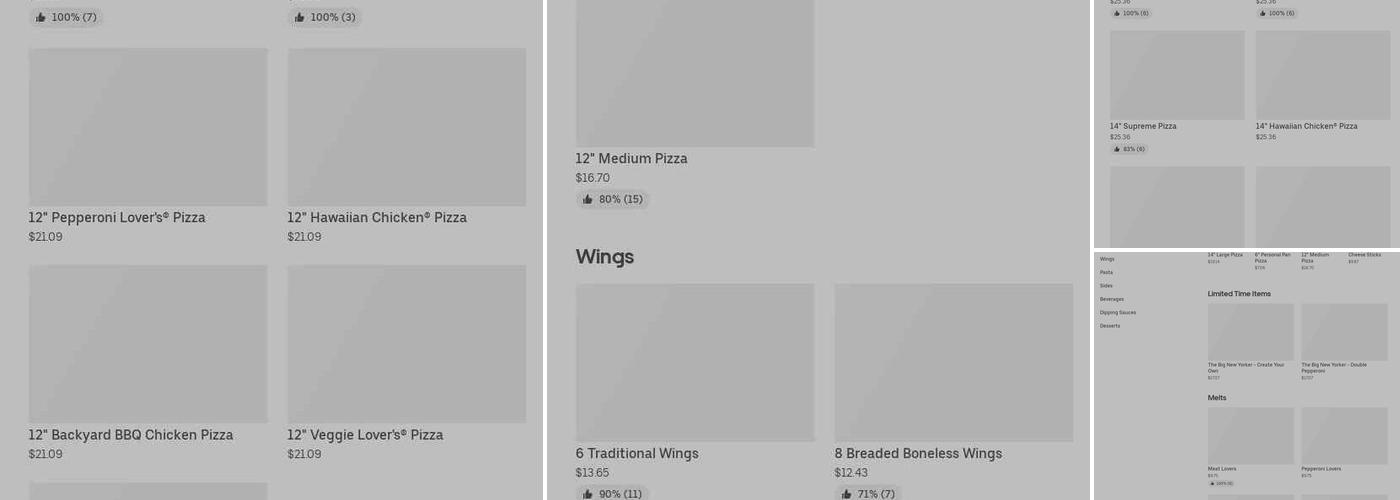 Pizza Hut Express Menu