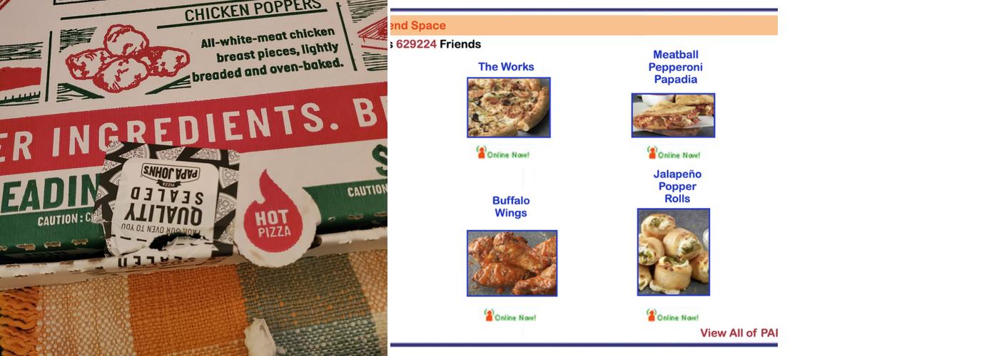 Papa Johns Pizza Menu