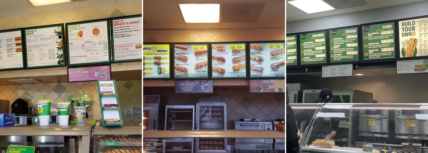 Subway Menu