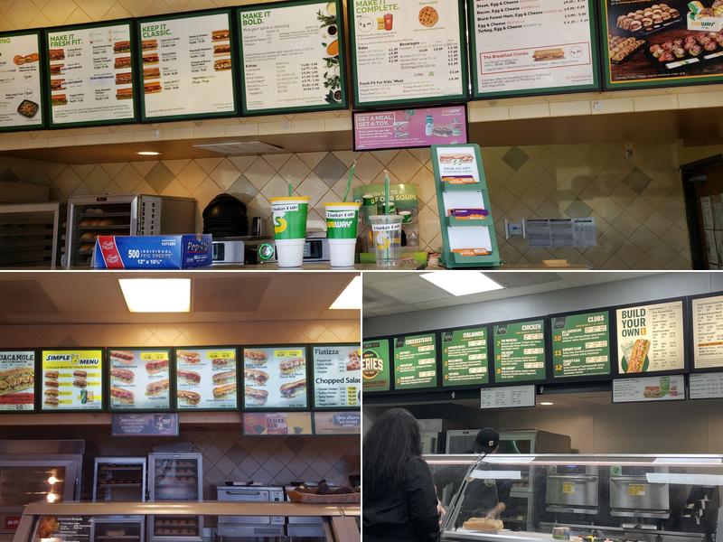 Subway Menu