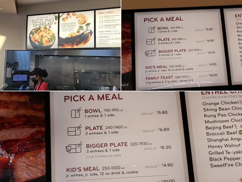 Panda Express Menu