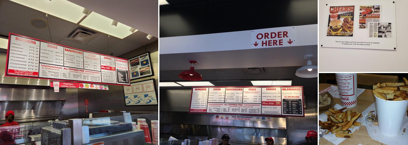 Five Guys Menu