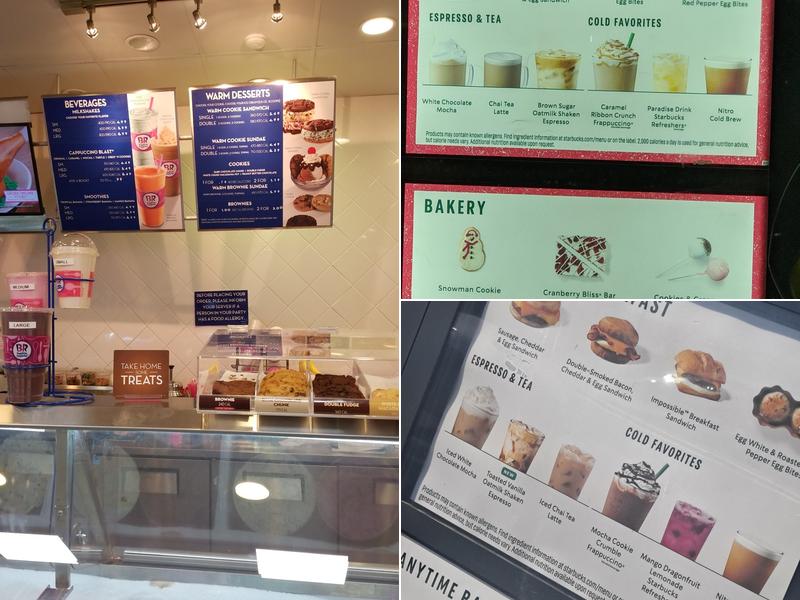 Starbucks Coffee Company Menu