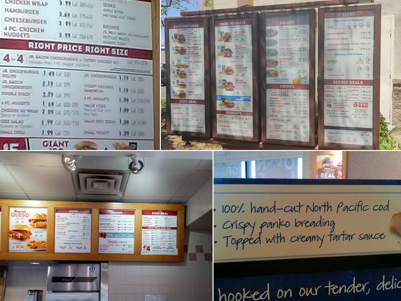 Wendy's Menu