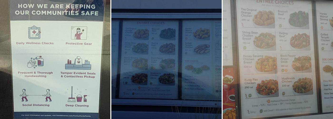 Panda Express Menu