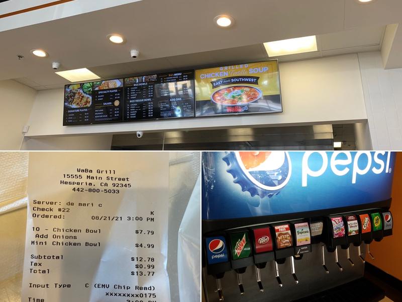 WaBa Grill Menu