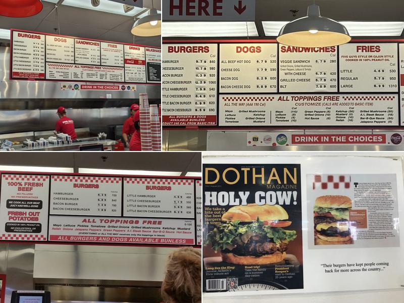 Five Guys Menu