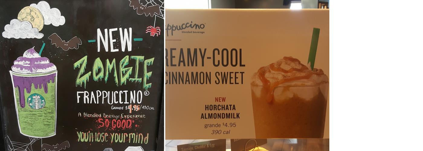 Starbucks Coffee Company Menu