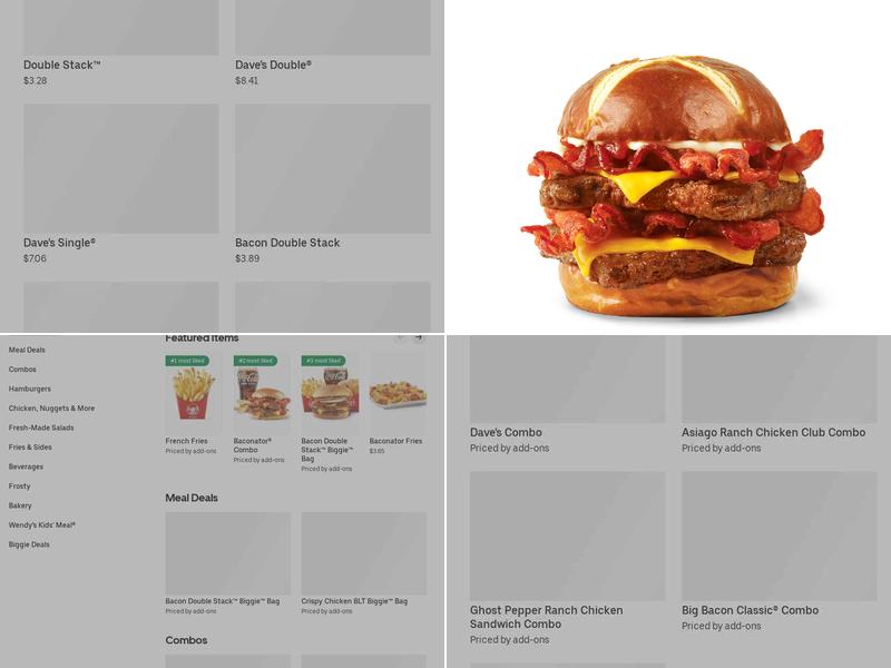 Wendy's Menu