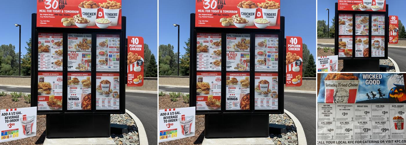 KFC Menu