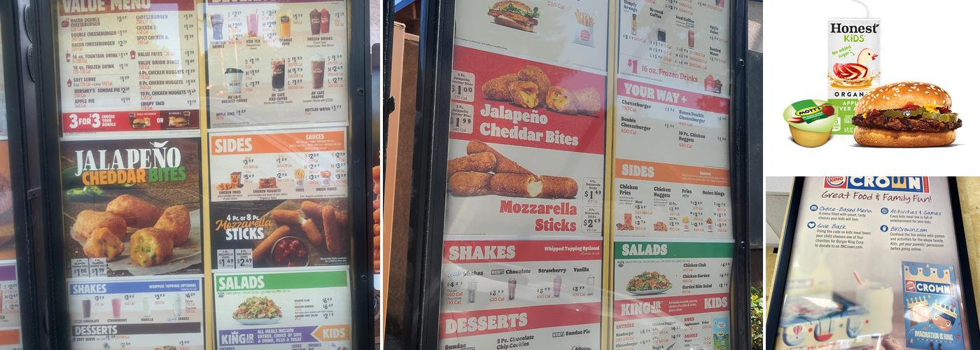 Burger King Menu