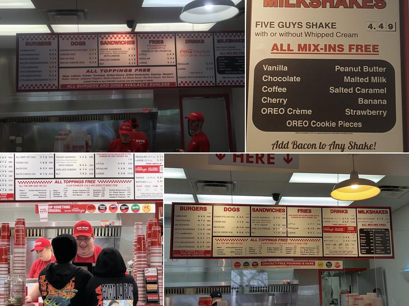 Five Guys Menu